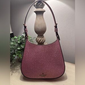 Kate Spade Pink Glimmer Glitter Small Shoulder Bag